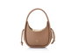 Lucky Bees Bolsa de Hombro Visón, Cuero de Polivinilo, Bolso Elegante para Mujer, 28x9x21 cm